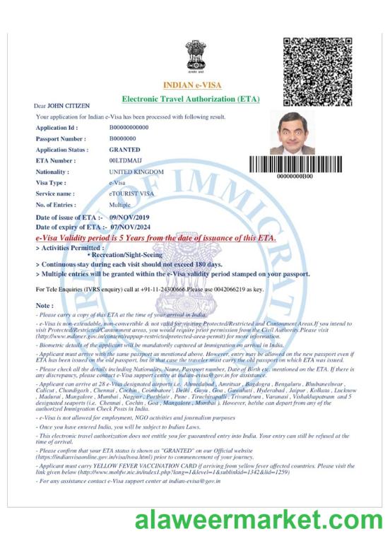 INDIA e-visa